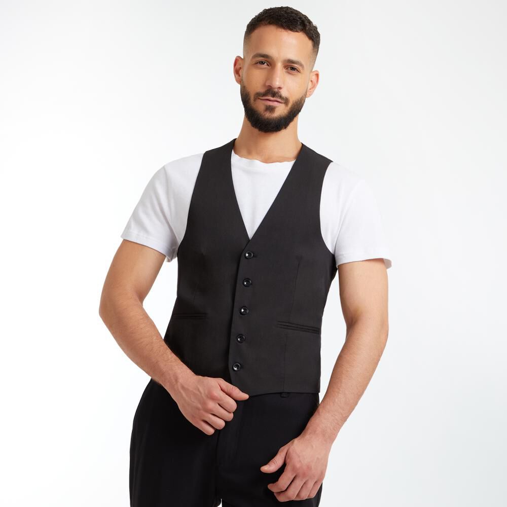 Guillete Slim Fit Sin Manga Hombre Az Black image number 0.0