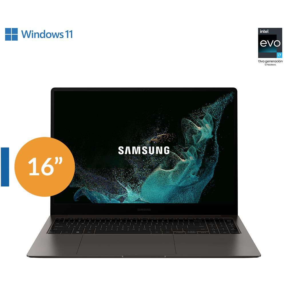 Notebook 16" Samsung Galaxy Book 3 Pro 16 / Intel Core I7 / 16 GB RAM / Intel Iris Xe Graphics / 512 GB SSD image number 0.0