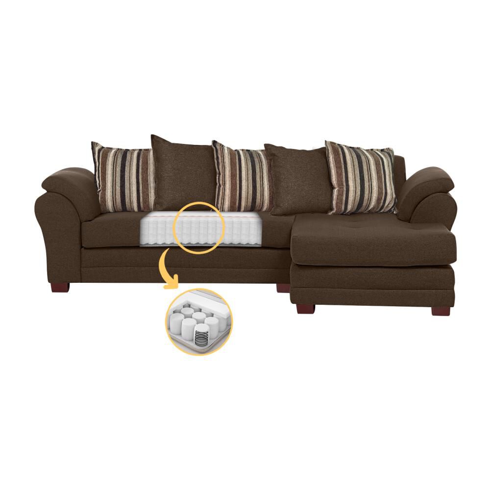 Sof&aacute; Seccional Derecho Living Factory Mustang / 4 Cuerpos image number 2.0