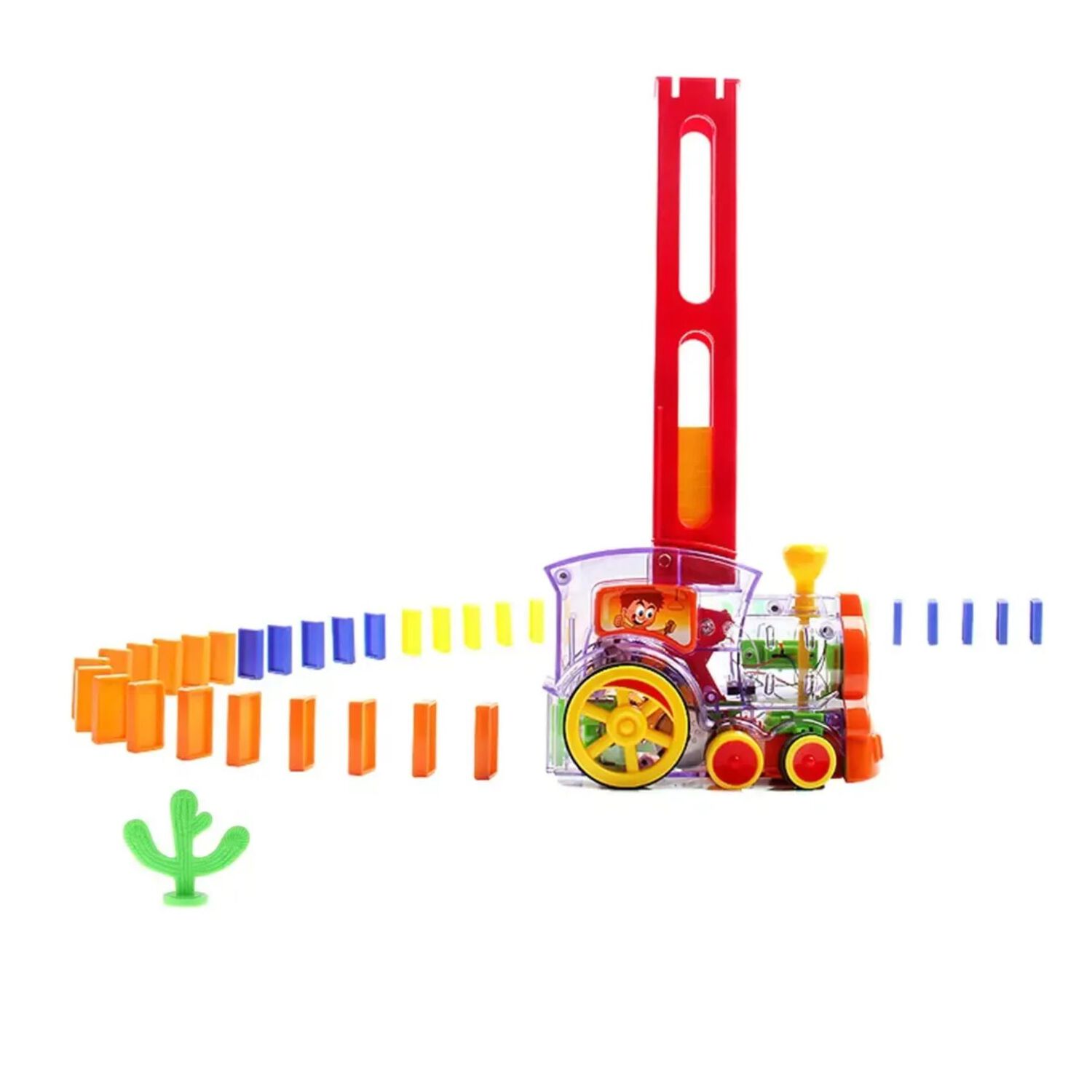 Tren Domino Infantil Juego Didactico Luces Y Sonido Ni&ntilde;os image number 1.0