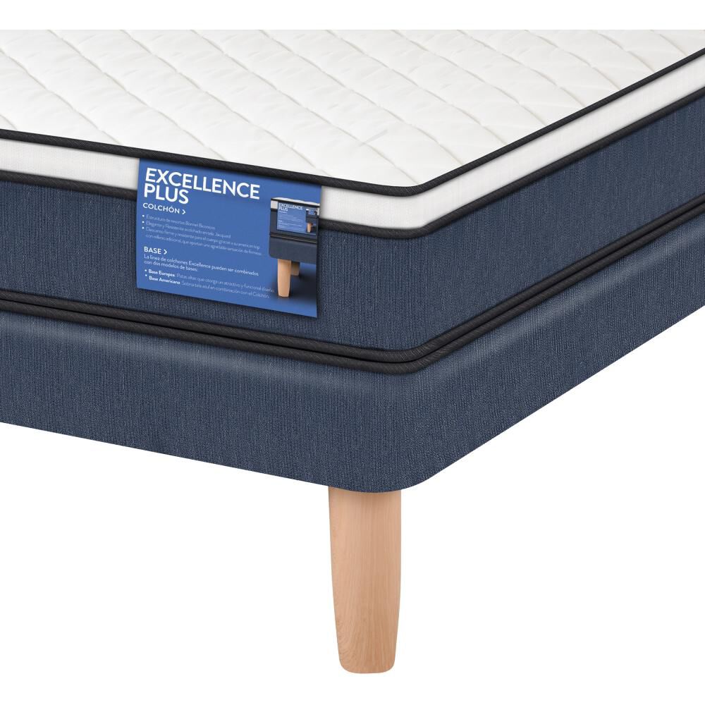 Cama Europea Cic Excellence Plus / 1.5 Plazas / Base Normal + Set De Maderas image number 3.0