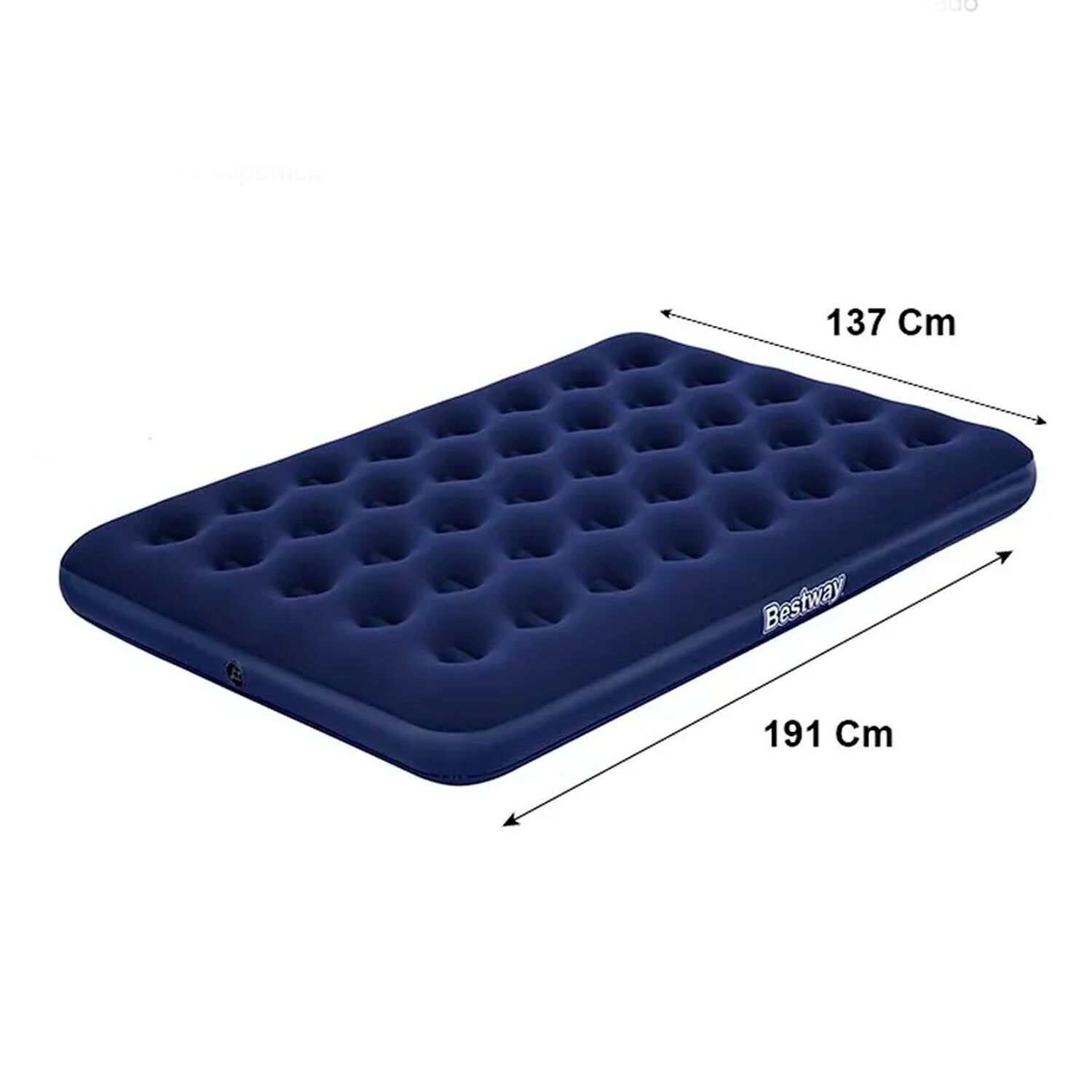 Cama Colch&oacute;n Inflable Matrimonial Color Azul image number 1.0