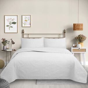 Cubrecama Quilt Reversible Queen 220 X 240 Cm Blanco - Wonder Collection Martin&eacute;