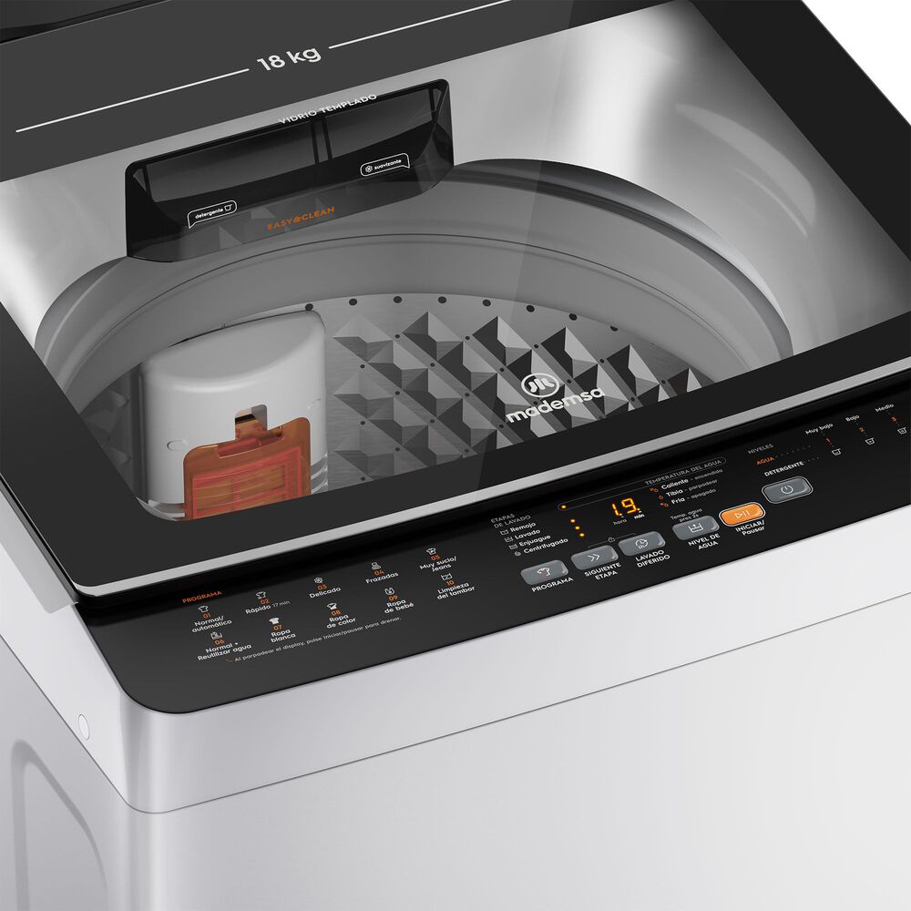 Lavadora Autom&aacute;tica 18kg Carga Superior Mdwmt18w Blanca image number 4.0