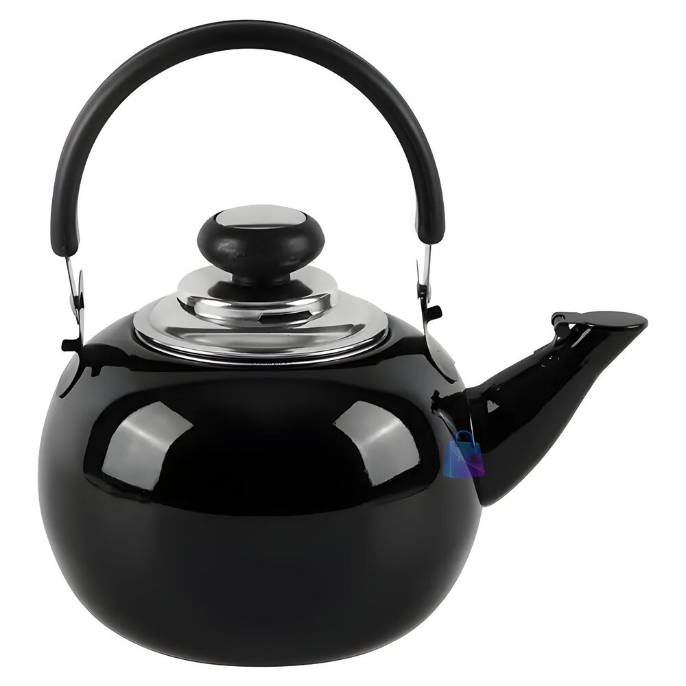 Tetera De Acero Inoxidable 800ml Color Negro - Ps image number 1.0