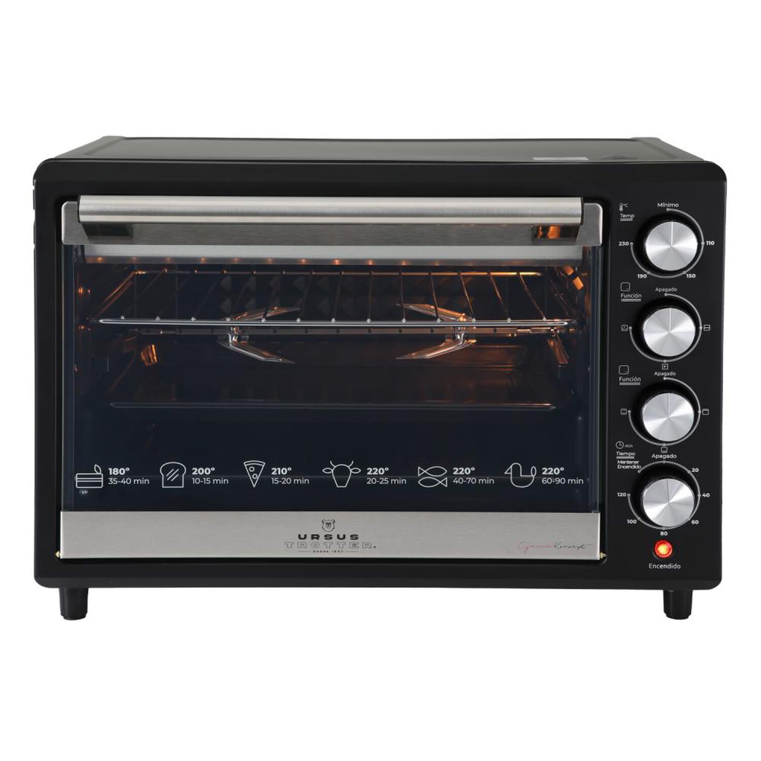 Horno El&eacute;ctrico Ursus Trotter UT-Backofen Pro-b 38L / 38 Litros / 1500W image number 2.0