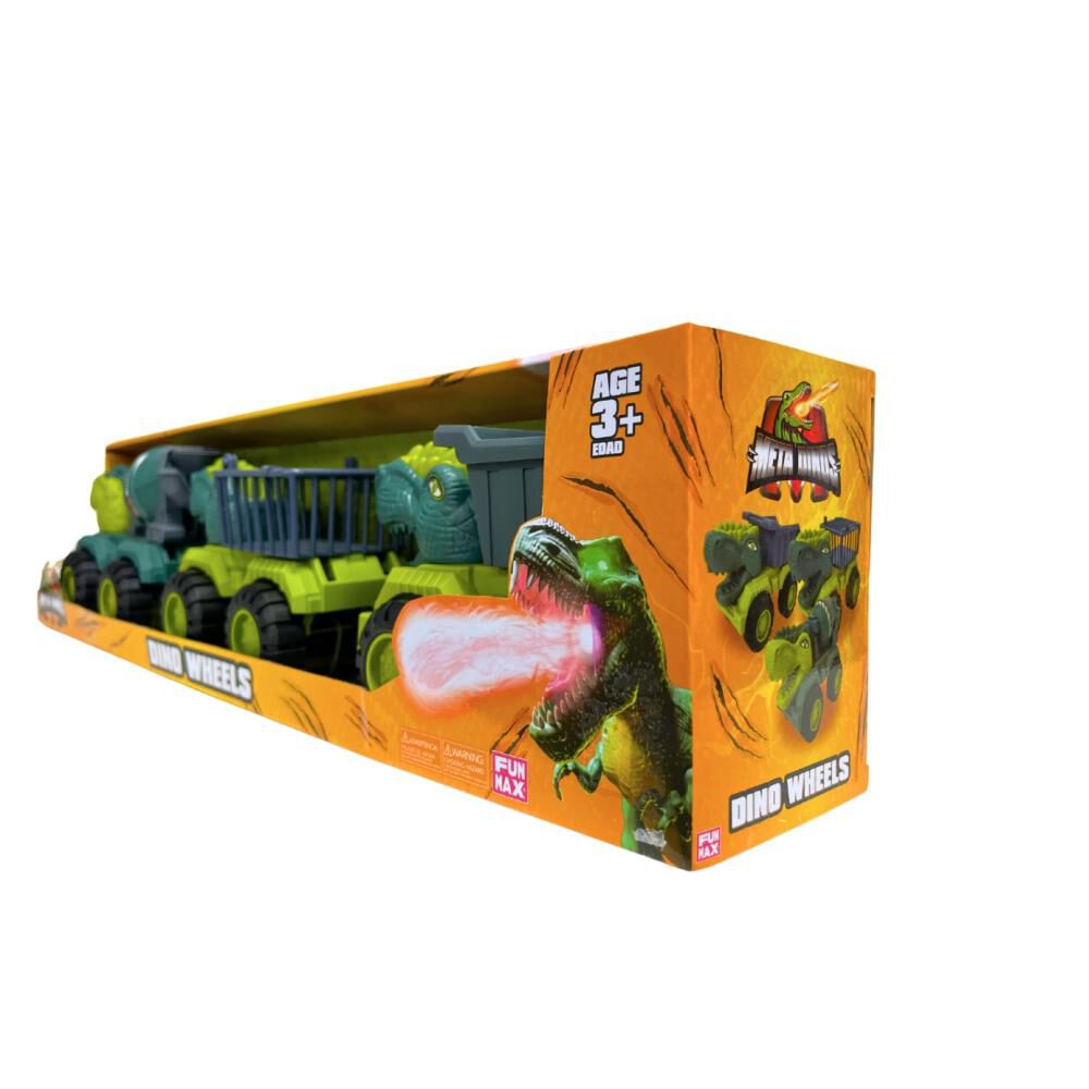 Vehiculo Free Wheel Metadino Dino Wheels Dinosaur Truck 3pack image number 1.0