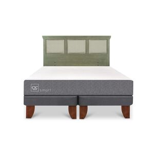 Cama Europea Cic Smart / King / Base Dividida + Respaldo