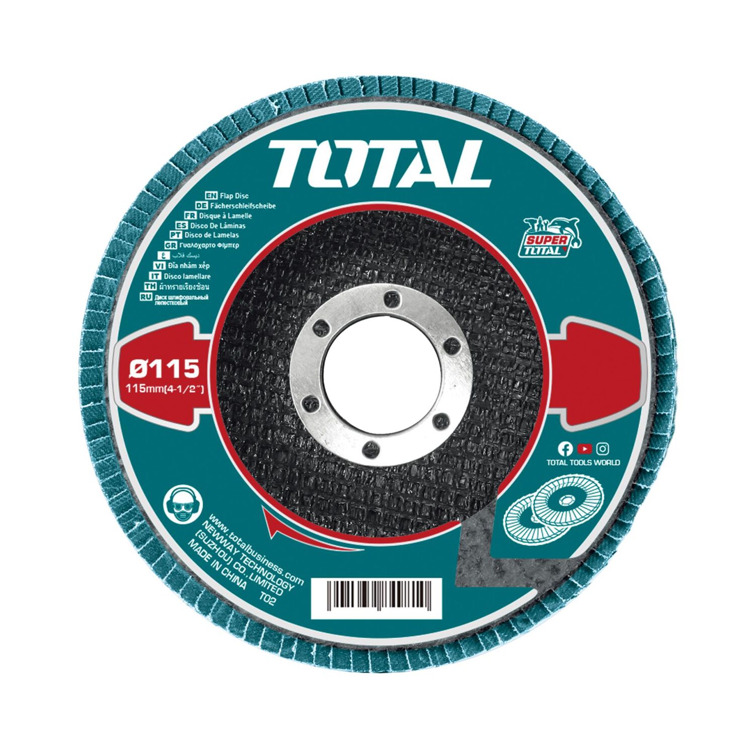 Disco Traslapado 115mm P60 Zirconium Para Metal Total image number 1.0