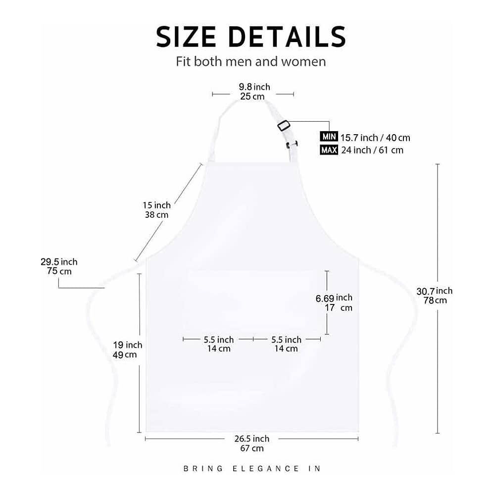 Pack X 4 Pecheras Blancas Chef Cocina image number 2.0