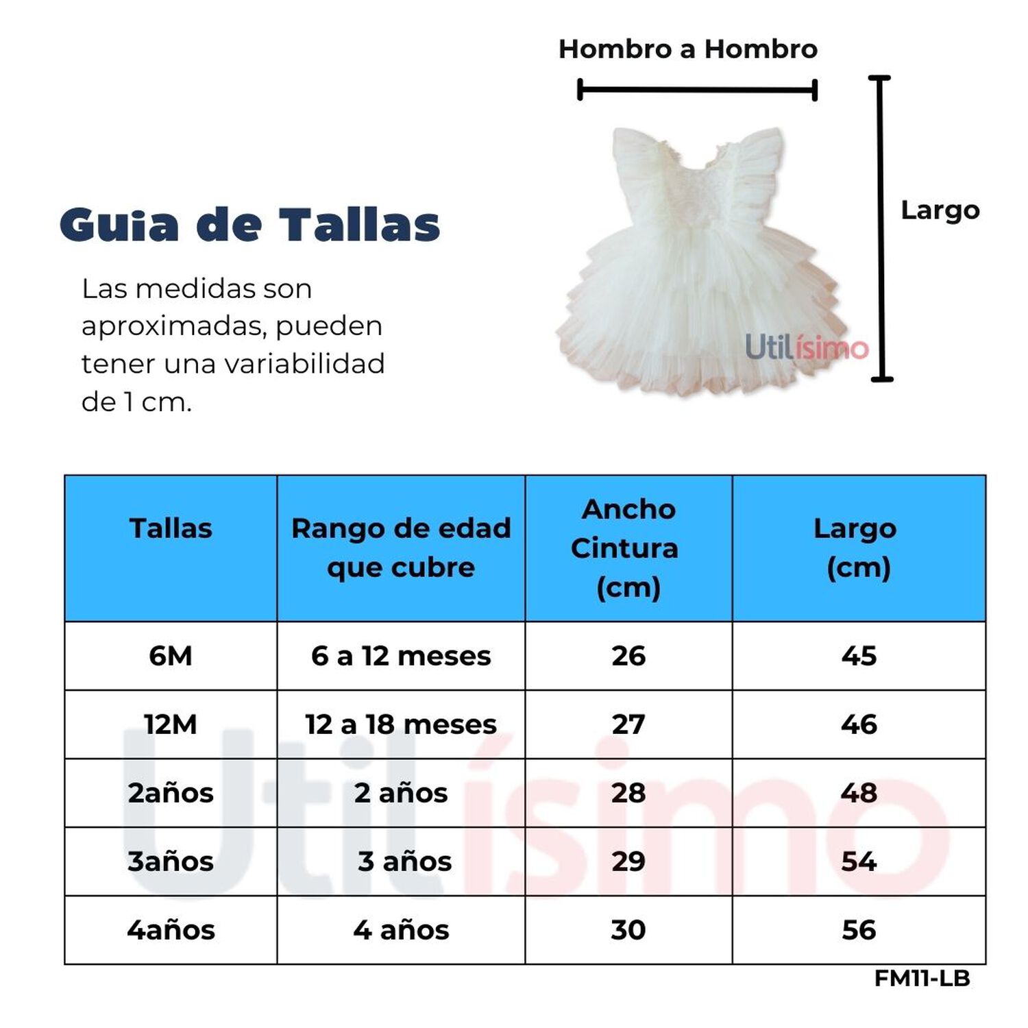 Vestido De Fiesta De Encaje Y Tul Ni&ntilde;as 6 Meses A 4 A&ntilde;os Baby Girls image number 2.0