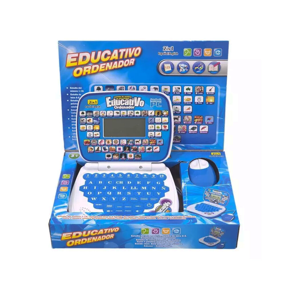 Mini Ordenador Didactico Educativo Juguete Notebook Mouse image number 1.0