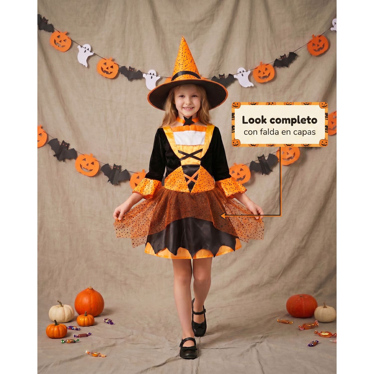 Disfraz Cosplay Princesa Calabaza image number 6.0