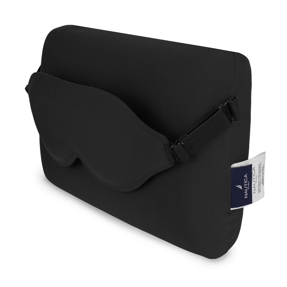 Kit De Sue&ntilde;o Almohada De Viaje Negro Nautica image number 2.0