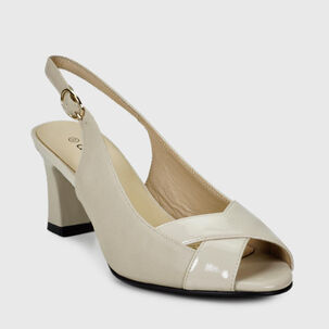 Sandalia Cuero Amaru Beige