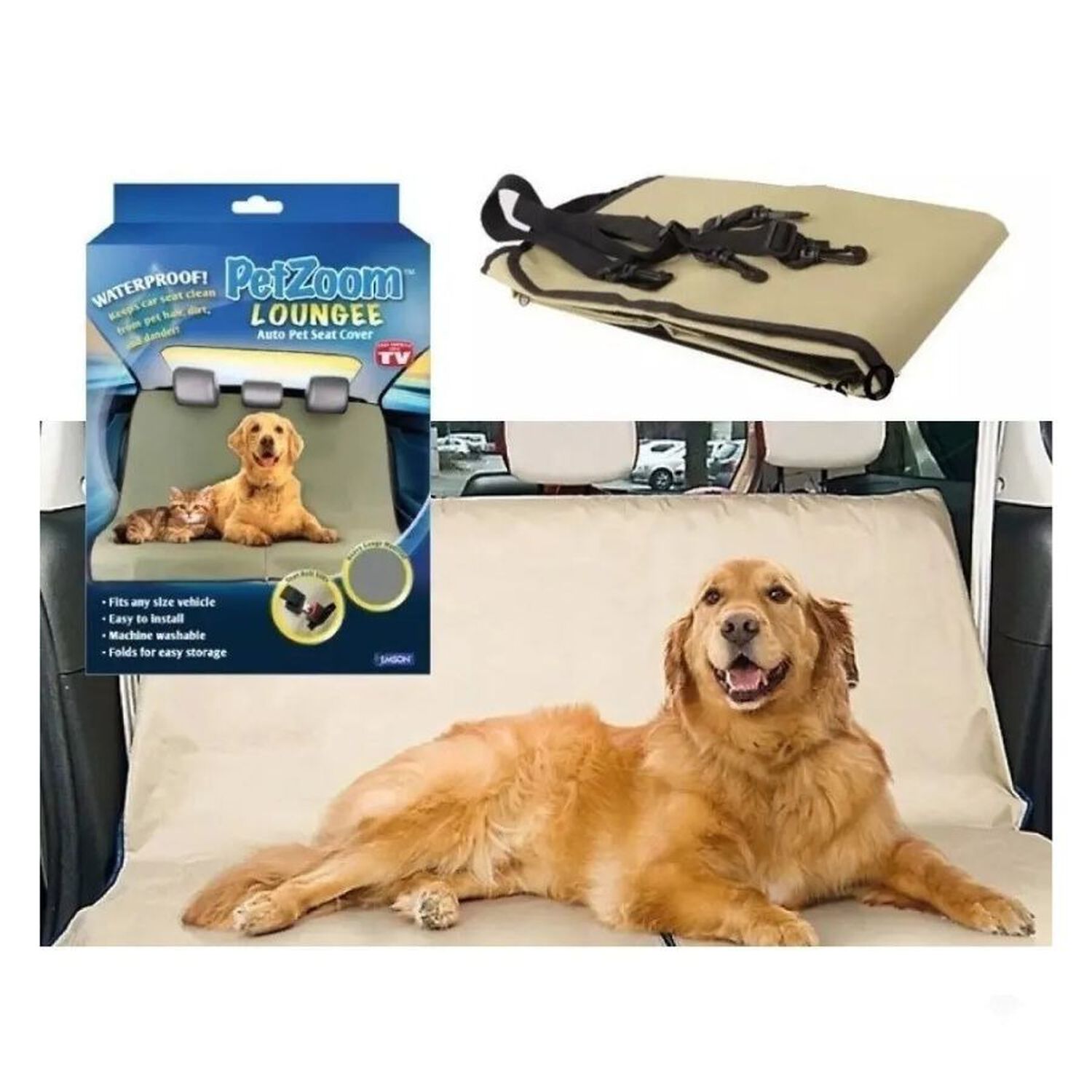 Protector De Asiento Auto Para Perros Mascotas Funda Impermeable image number 5.0