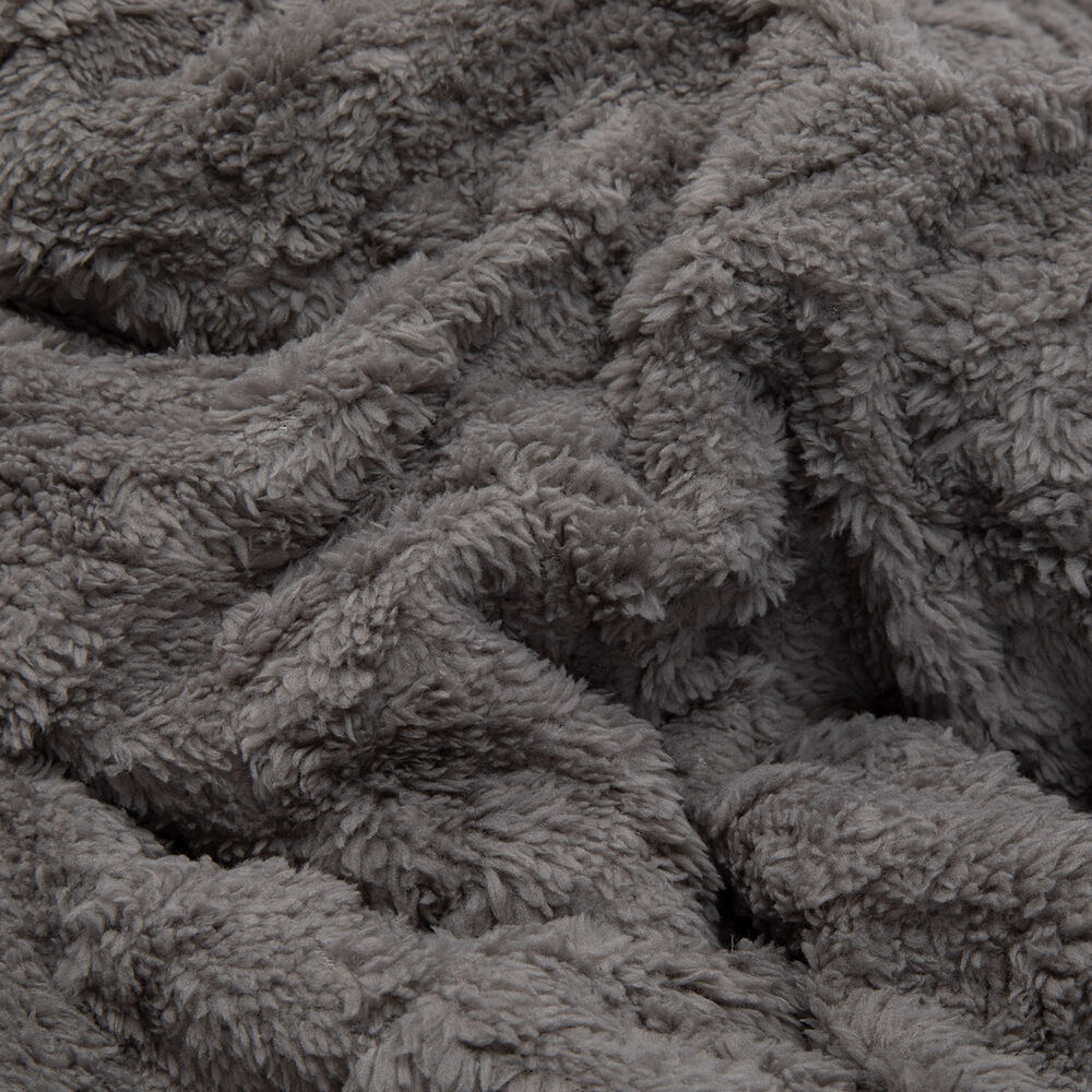 Manta Sherpa Jacquard Gris King image number 3.0