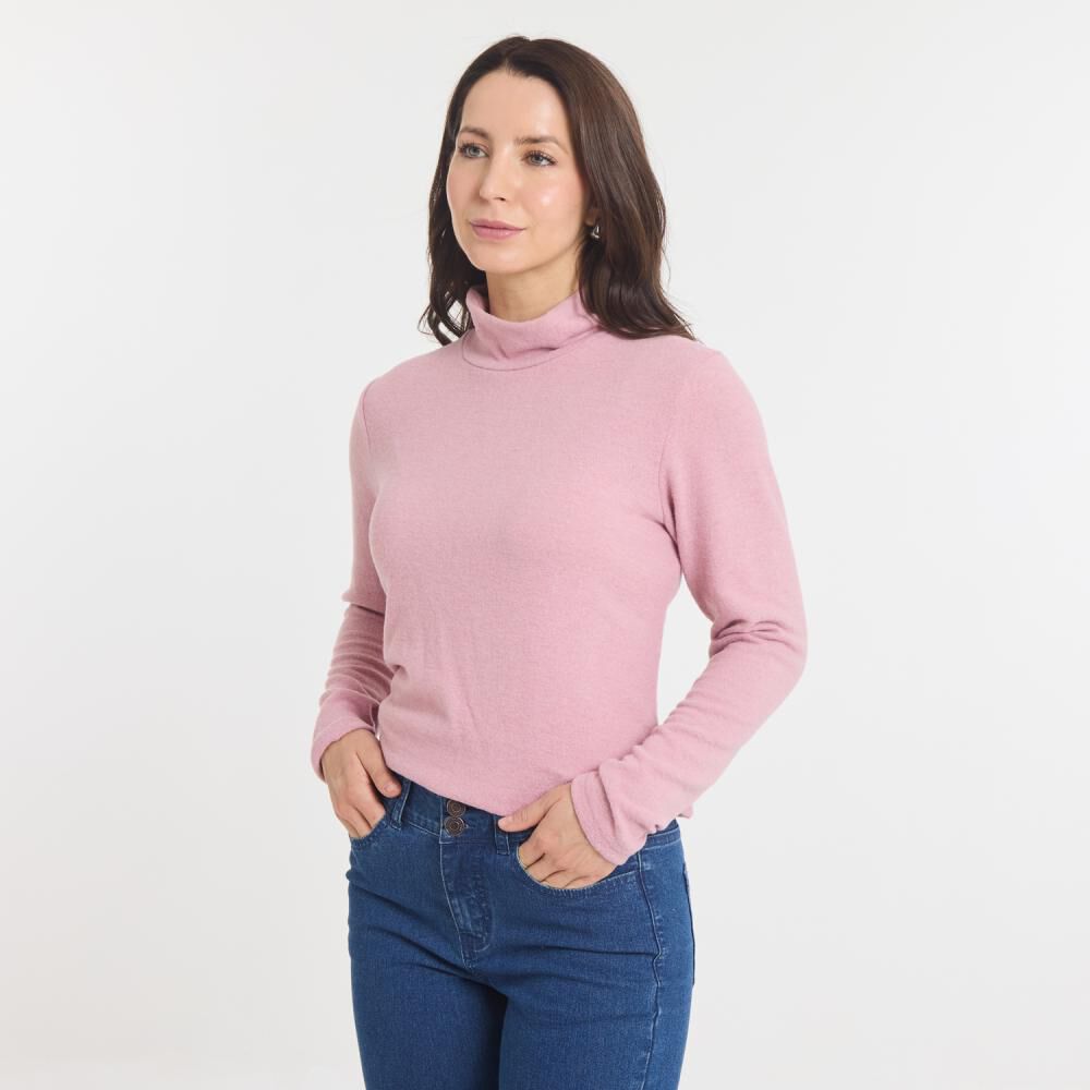 Sweater Regular Manga Larga Cuello Alto Beatle Mujer Geeps image number 2.0