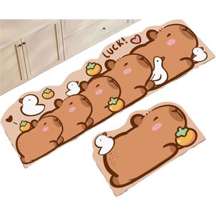 Set 2 Alfombra De Goma Para Cocina Piso Antideslizante Acg-18