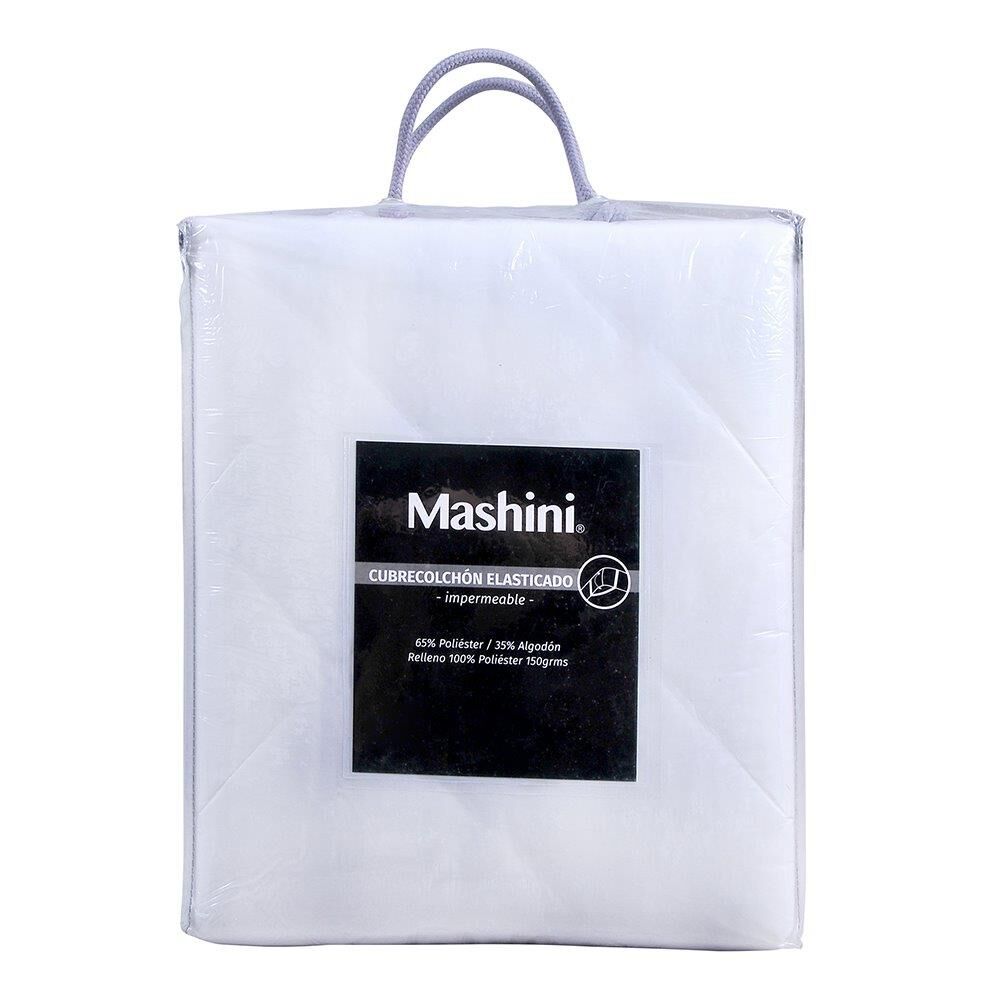 Cubrecolchon Impermeable Mashini King Blanco image number 2.0
