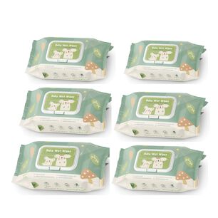 Toallitas H&uacute;medas Con Tapa Pack 6x80 Unidades Lubabycas