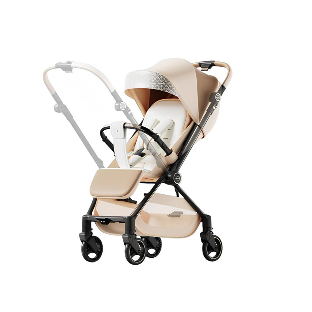 Coche De Paseo Reversible Nueva Tecnología Elittle E7 Dorado image number 0.0