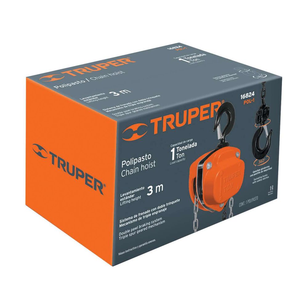 Tecle De Cadena 1ton - Truper image number 2.0