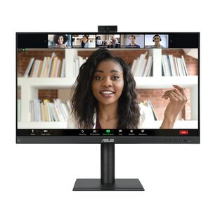 Asus Monitor De Videoconferencia 1080p De 27" Be279qfk Full Hd Sin Marco, Con C&aacute;mara Web, Mic&oacute;fono Y Altavoz