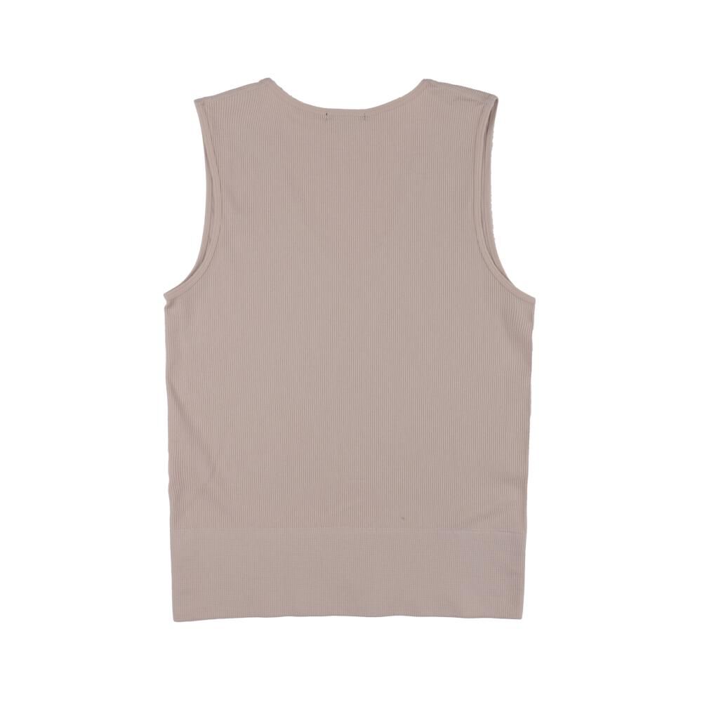 Polera Crop Sin Mangas Cuello V Mujer Kimera image number 1.0