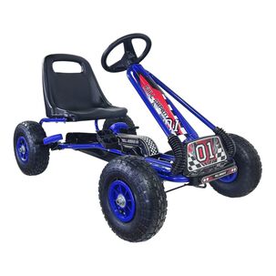 Gokart A Pedales Con Rueda Goma Azul
