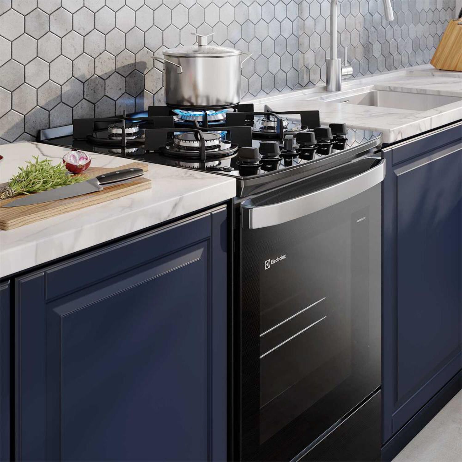 Cocina A Gas Electrolux F4epb 4 Quemadores image number 10.0