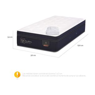 Colch&oacute;n Cic Super Premium / 1 Plaza + Cubrecolch&oacute;n / 190 Cm x 90 Cm