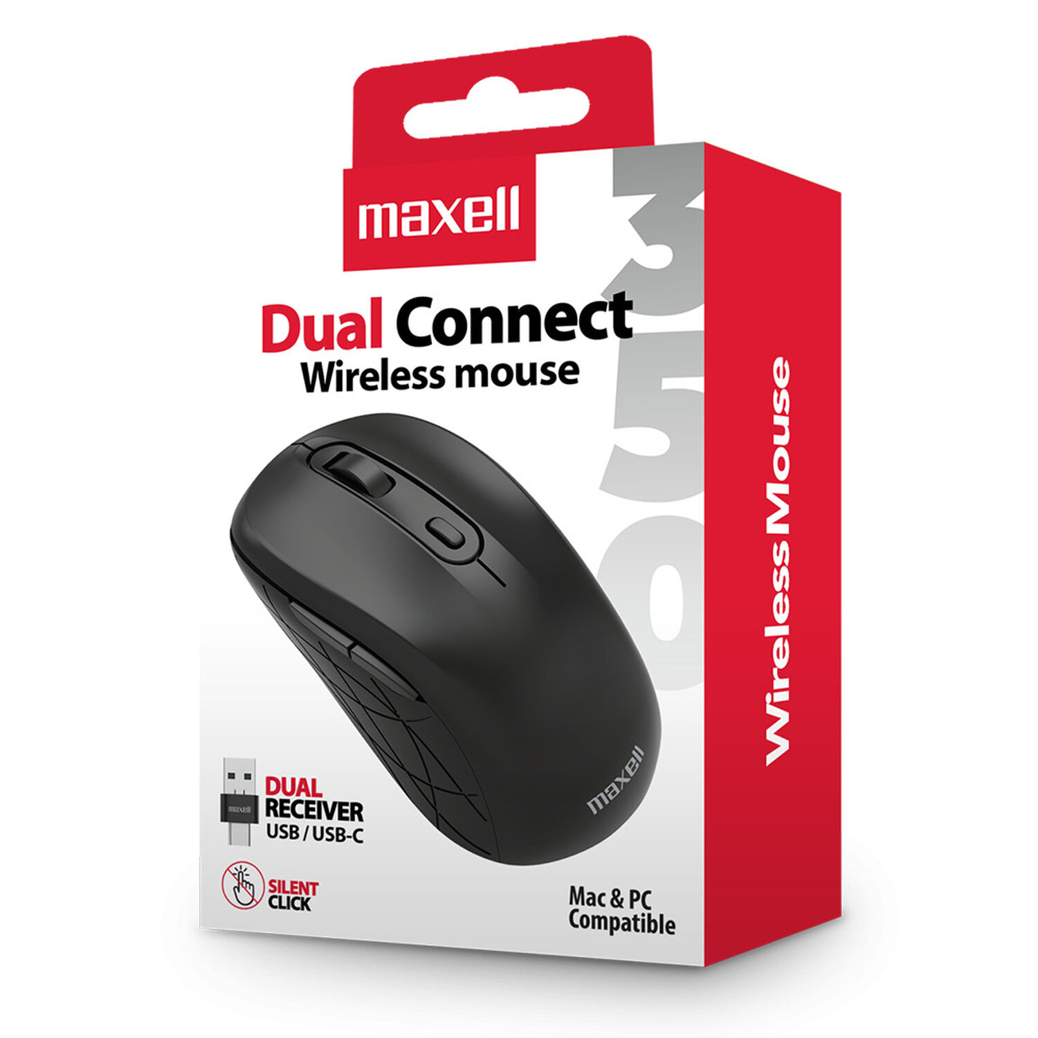 Mouse Inal&aacute;mbrico Maxell Dual Connect 1600dpi Usb/usb-c image number 2.0