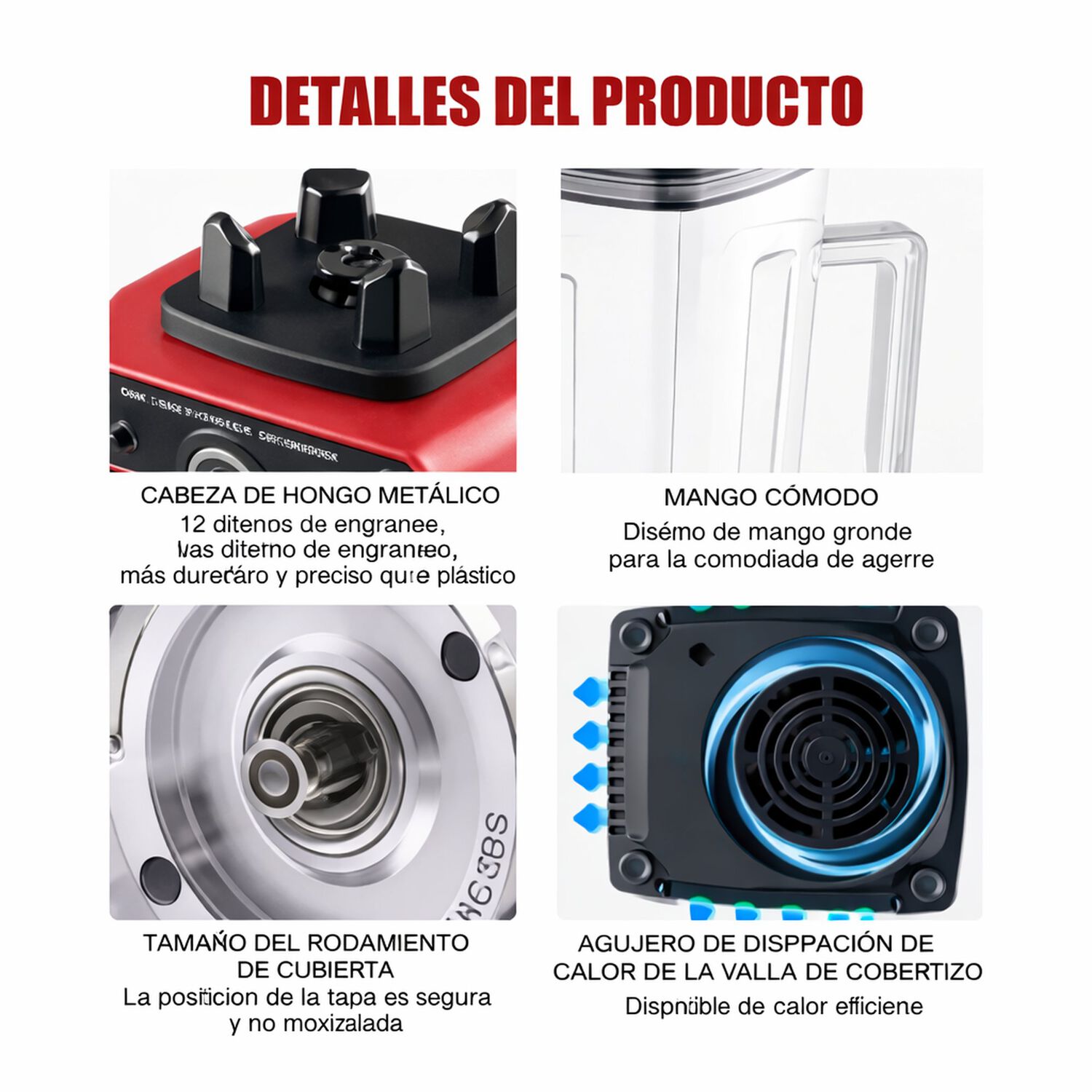 Licuadora Profesional Con Vaso Abs 110/220v Silver Crest image number 5.0