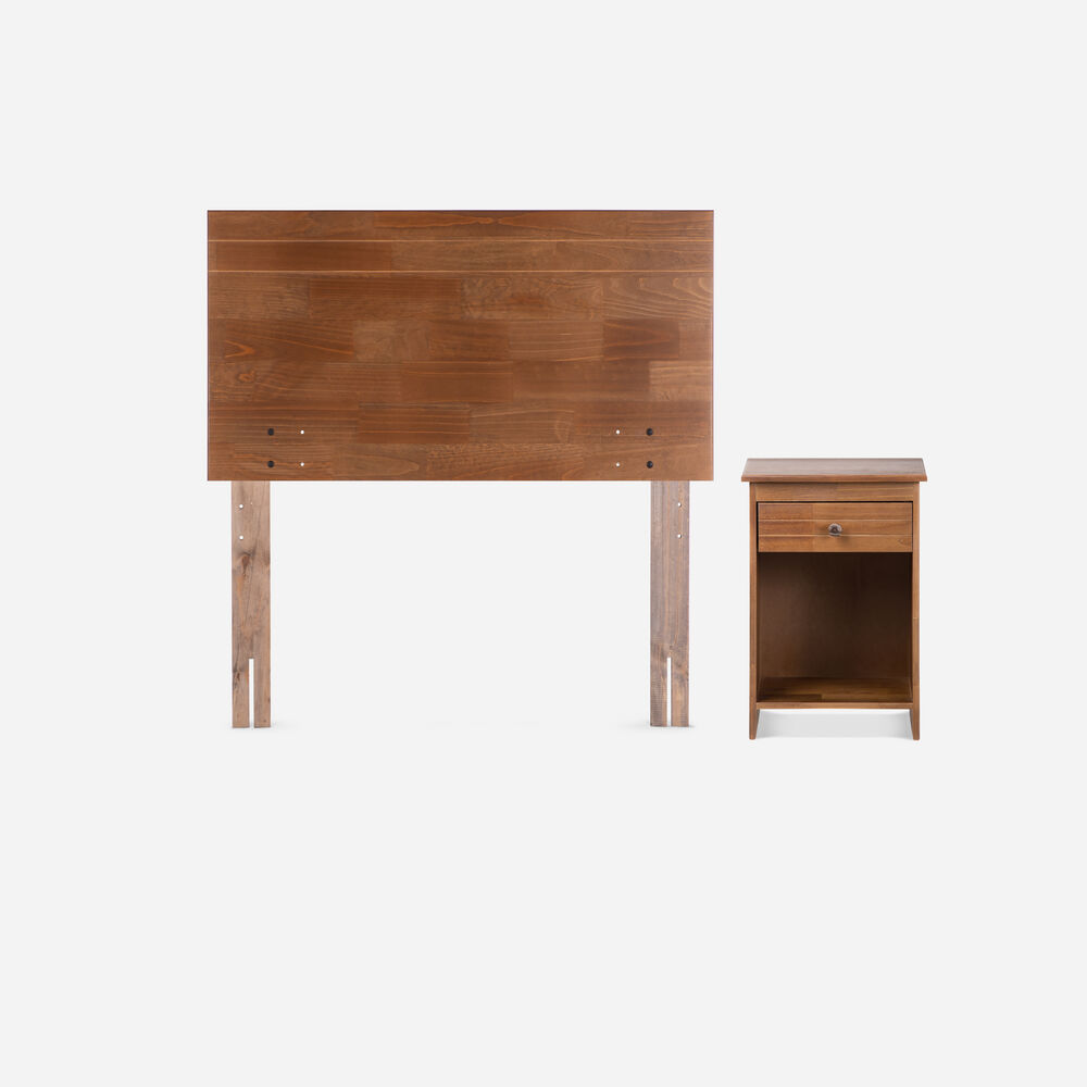 Cama Europea Rosen New Style 4 Plus / 1.5 Plazas / Base Normal + Set de Maderas Tabor Caramelo image number 2.0