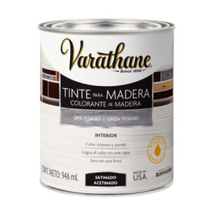 Tinte Para Madera Satinado 946ml Gris Titanio - Varathane
