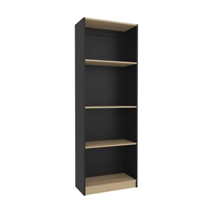 Estante Organizador 3 Niveles 180,6x62,8x29,9 Cm Negro Y Café Claro