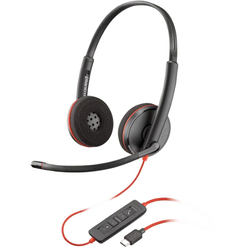 Audífonos Poly Blackwire 3220 Usb-c Adaptador Usb-a image number 0.0
