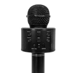 Kit 2 Micrófonos Con Parlante Bluetooth Inalámbrico, Color Negro Y Dorado