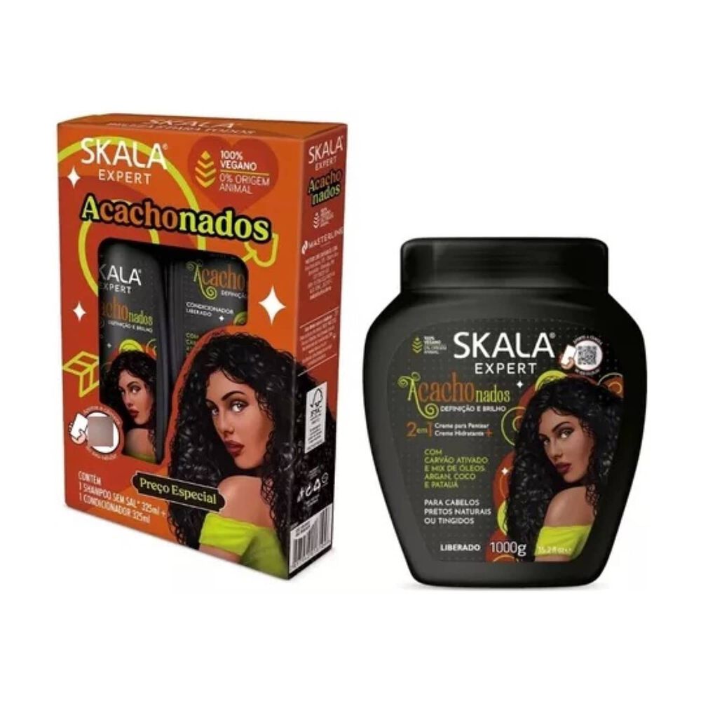 Kit Shampoo Y Acond Acachonados Skala Expert 650ml image number 2.0