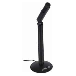 Microfono Multimedia Jack 3.5 Pc Negro Mic-10