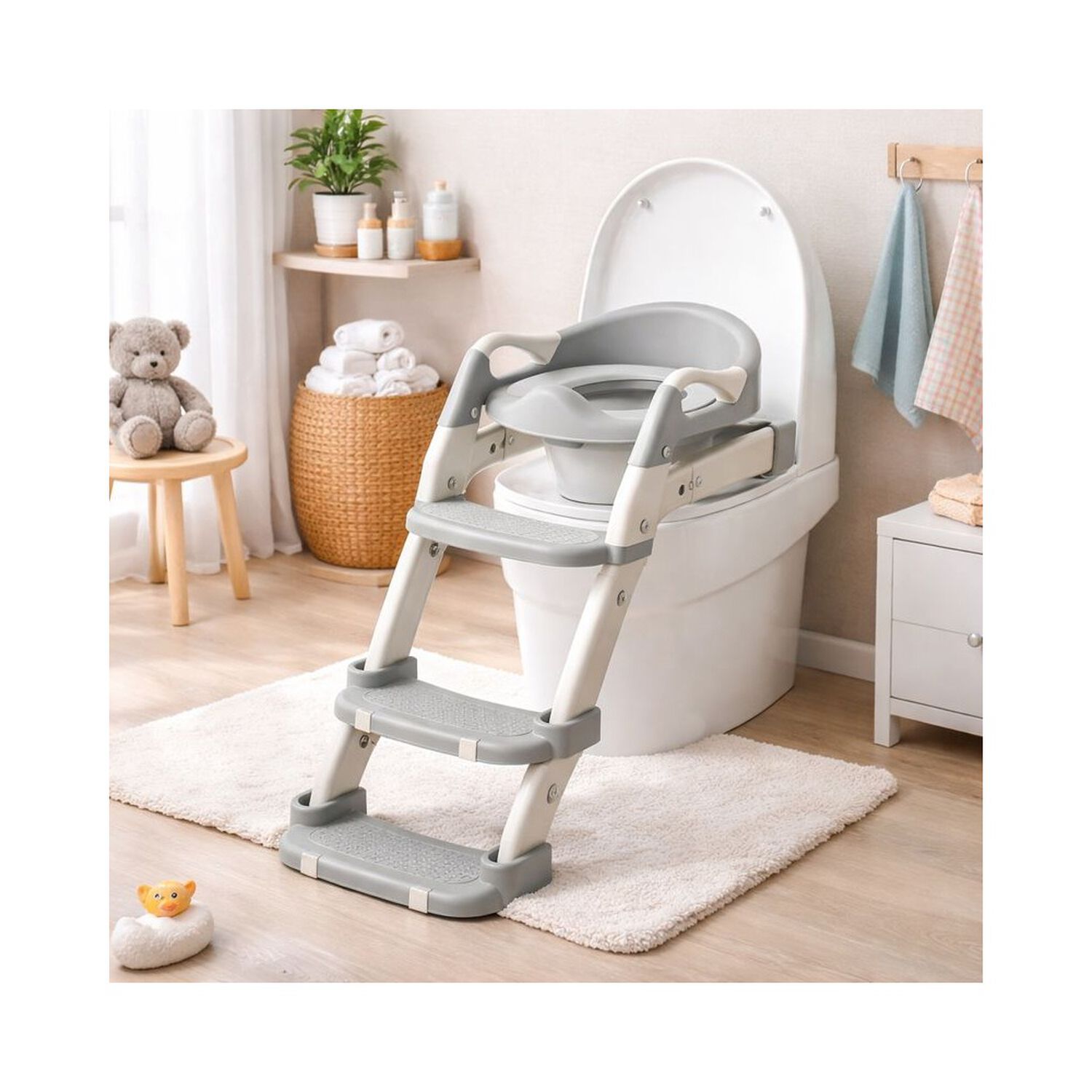 Pelela Infantil 3 En 1 Con Asiento Adaptador Y Escalera image number 3.0