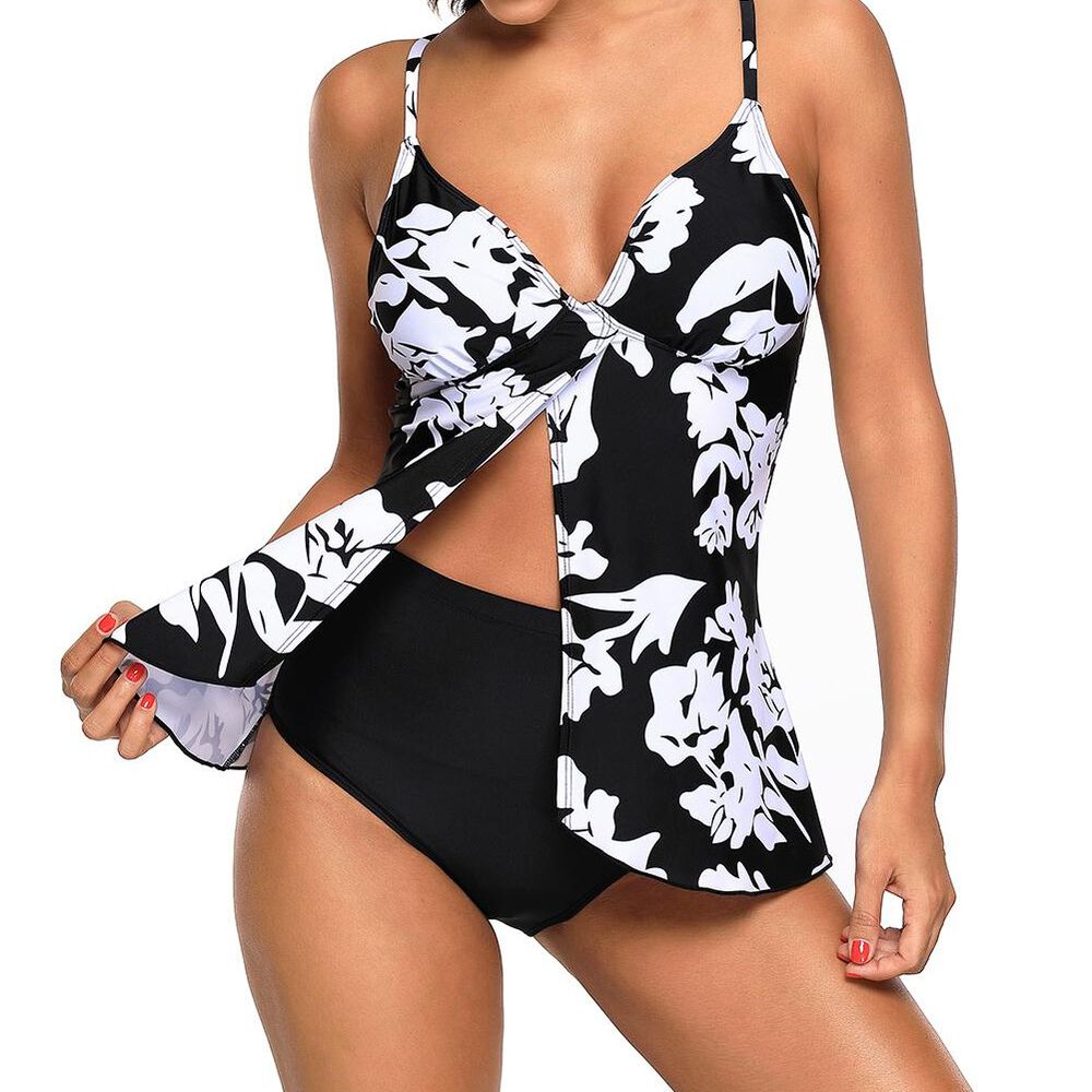 Traje De Baño Tankini Sexy Sport Print Chic Gloriahoon image number 0.0