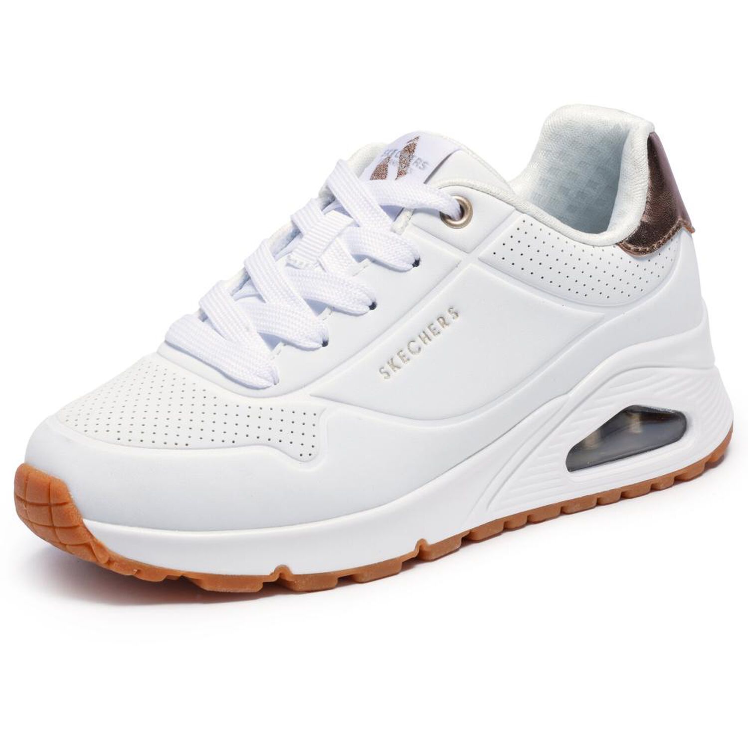Zapatilla Infantil Ni&ntilde;a Skechers Uno Gen1 - Shimmer Away Wht image number 2.0