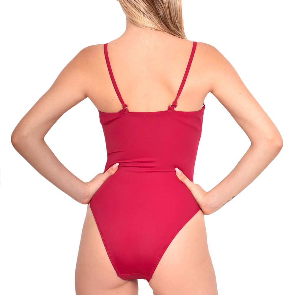 Trikini Con Doble Nudo Color Rojo image number 1.0