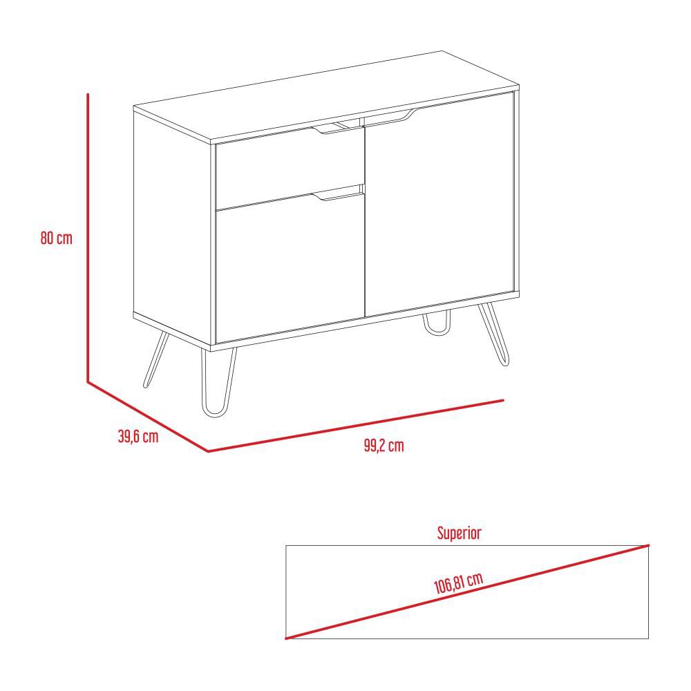 Buffet Tuhome Audra/ 2 Puertas/ 1 Cajon image number 6.0