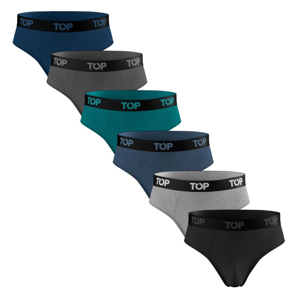 Pack 6 Slip Algodón Color Skins Top image number 0.0