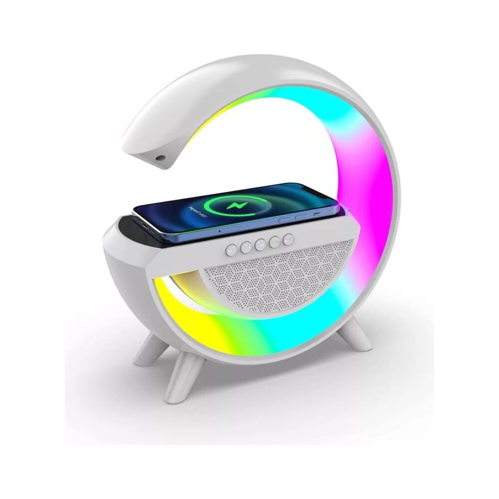 Cargador Inalambrico Parlante Bluetooth Lampara Usb Radio image number 1.0
