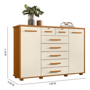 C&oacute;moda Vekkahome Fontana / 2 Puertas / 7 Cajones