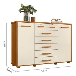 C&oacute;moda Vekkahome Fontana / 2 Puertas / 7 Cajones